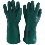 guante PVC verde